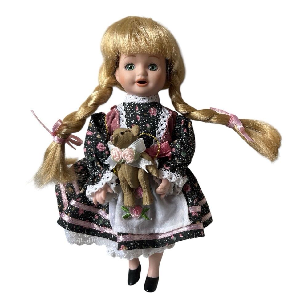 Marie Osmond Goldilocks Storybook Dolls Porcelain 1994 Bear Knickerbocker  7"